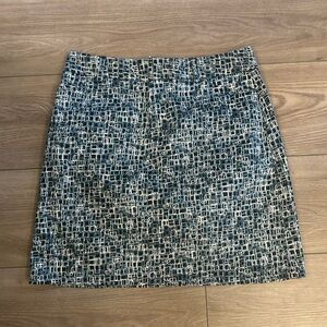 Esprit Geometric Print A-Line Mini Skirt Size 1/2